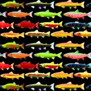 22 Trout and Salmon 2in neon fires