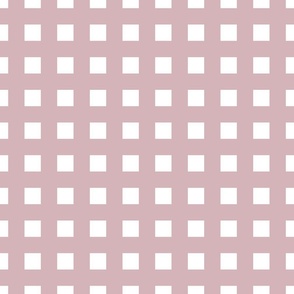 1" checkers pink mauve