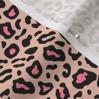 Animal print, leopard print, pink, black