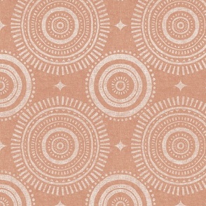 boho geometric - mandala bohemian decor - terracotta  - LAD21