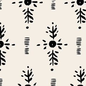 Urban, tribal, pattern, black