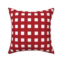 1" checkers on red