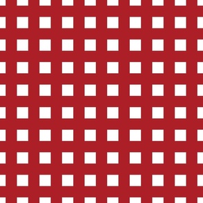 1" checkers on red