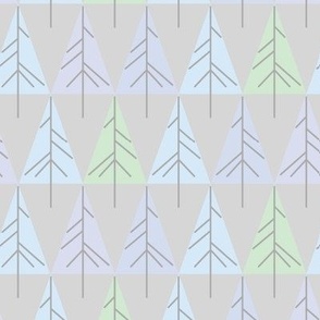 Simple Winter Pine Tree