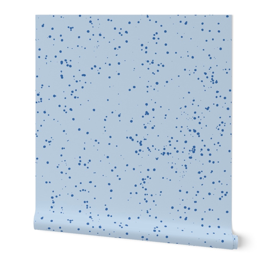 Splatter paint - blue on blue