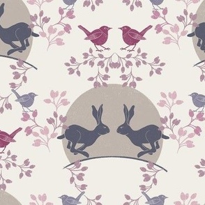 hare and moon pink