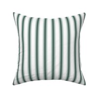 Pine Green Wide Gradient Stripes on White