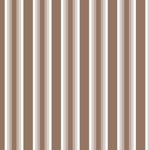 Mocha Brown Gradient Stripes