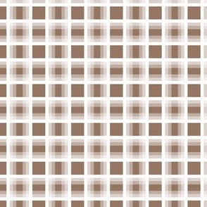 Mocha Brown Gradient Plaid