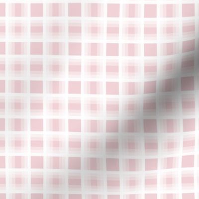 Cotton Candy and White Gradient Plaid