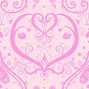 lovecore damask light pink