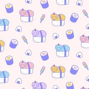 Pastel Sushi Cats