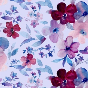 Watercolour Floral ~ Lilac