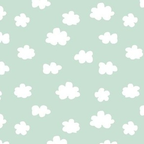 little Creatures co - fluffy clouds - soft green