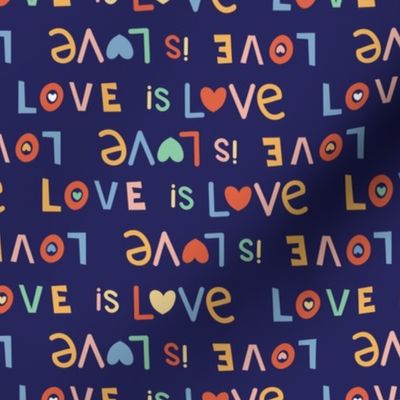 little Creatures co - love is love - LGBTQIA rainbow navy
