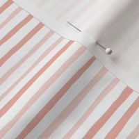 little Creatures co - coordinate freehand stripe - peach and soft pink