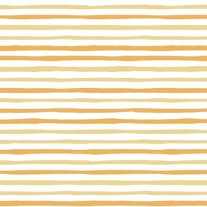 little Creatures co - coordinate freehand stripe - sunshine and yolk yellow