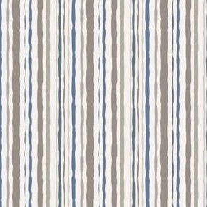 Hand Drawn Stripes - Blue - Small
