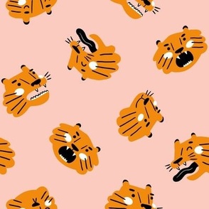 Funny tiger pattern (large scale)