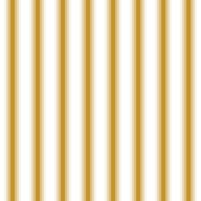 Mustard Wide Gradient Stripes on White