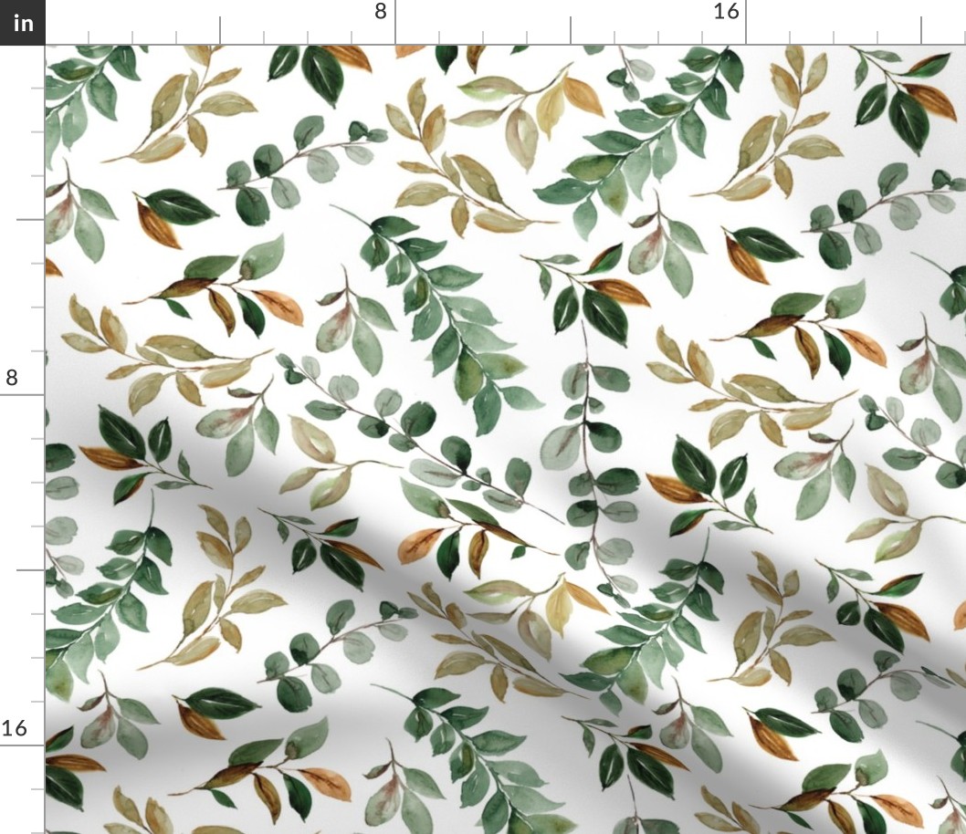 magnolia leaves and branches - medium