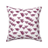 burgundy triangles