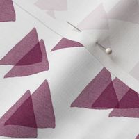 burgundy triangles