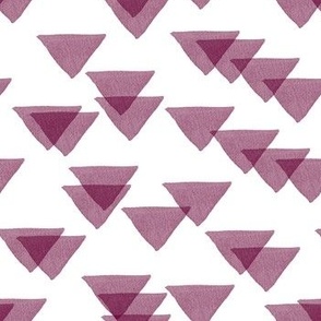 burgundy triangles