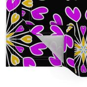 12 Valentine hearts lilac mango black trending current table runner tablecloth napkin placemat dining pillow duvet cover throw blanket curtain drape upholstery cushion duvet cover clothing shirt wallpaper fabric living home decor 