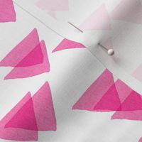 hot pink triangles