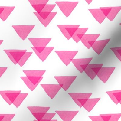 hot pink triangles