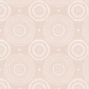 (small scale) boho geometric - mandala bohemian decor - terracotta  - LAD21