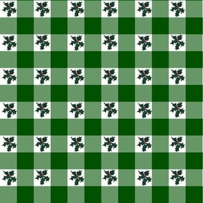 Winter Green Gingham Small