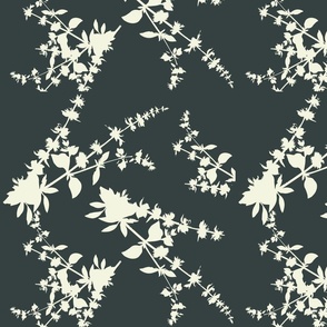 Grey-Green-Off-White-Floral