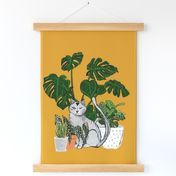 Indoor Garden Cat Mustard