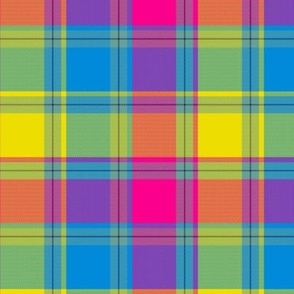 Bright Woven-look Plaid