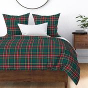 LG royal stewart green tartan style 1 - 8" repeat perfect for christmas