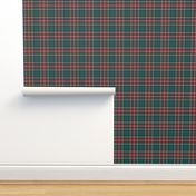 MED royal stewart green tartan style 1 - 4" repeat perfect for christmas