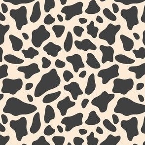 Cow Print Black and White Western Pattern
