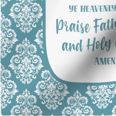 14x18 Panel 6 Pack for Garden Flag Wall Hanging or Hand Towel Praise God From Whom All Blessings Flow Doxology Christian Bible Verse Scripture Sayings Hymns Songs