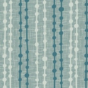 Dots on a line / Teal / Large scale