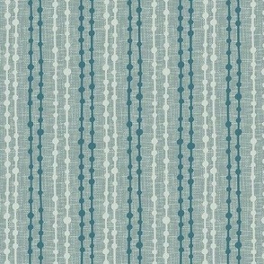 Dots on a line / Teal / Small scale