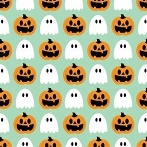 ghosts and jackolanterns on mint