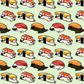 Lazy Pug Sushi_8x8