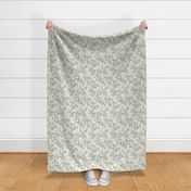Boho wild flowers blossom flower bed with daisies buttercups and lilies garden summer liberty londen style neutral mist green sage caramel white  LARGE