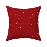 christmas pattern star and snow red