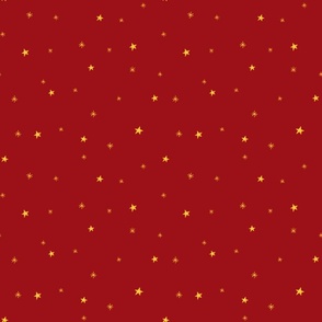 christmas pattern star and snow red