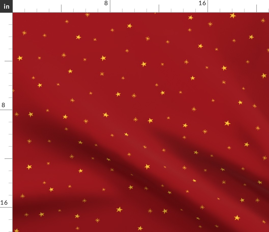 christmas pattern star and snow red