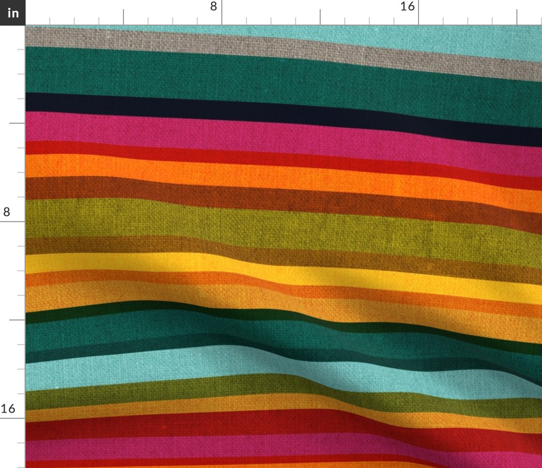 Mid Century Kaleidoscope Stripes - large