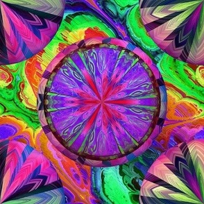 PSYCHEDELIC CIRCLE WHEELS PURPLE PSMGE